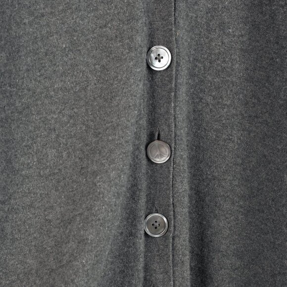 Queene and Belle Grey Cashmere Intarsia V-Neck Cardigan - Picture 7 of 11